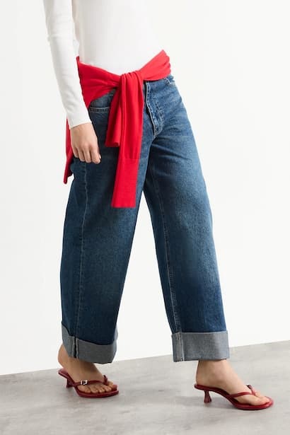 Baggy Fit Trousers Jeans (٣)
