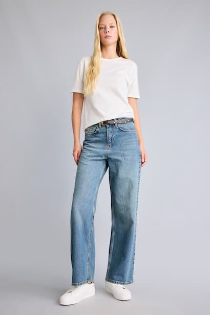 Straight Fit Trousers Jeans