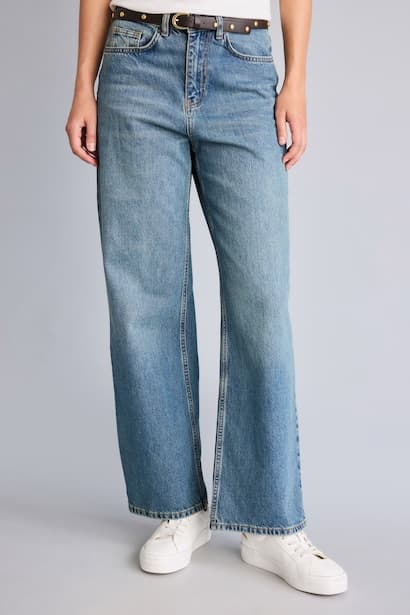 Straight Fit Trousers Jeans (٣)