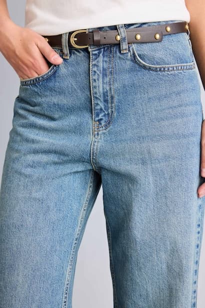 Straight Fit Trousers Jeans (٤)