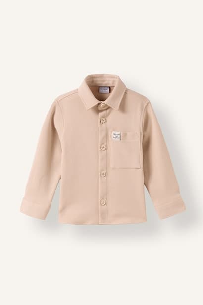 Boy Oversize Long Sleeve Pocket Shirt