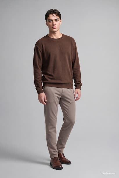Crew Neck Long Sleeve Sweatshirt