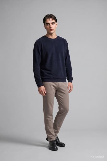 Crew Neck Long Sleeve Sweatshirt
