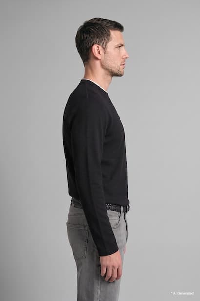 Regular Fit Knit Basic T-Shirt (4)