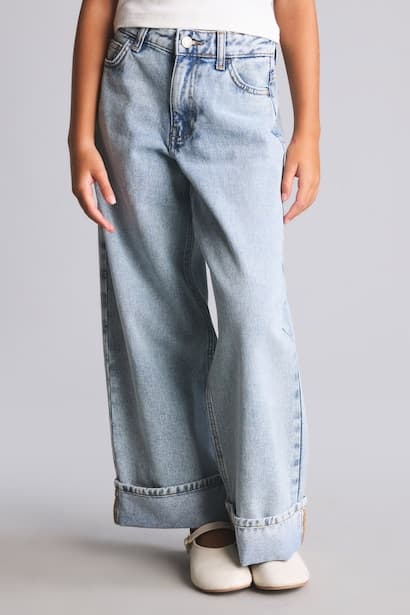 Girl Baggy Fit Extra Comfortable Jeans (٣)