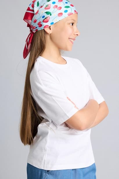 Girl Regular Fit Short Sleeve White T-Shirt