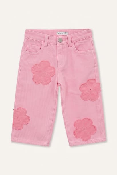 Baby Girl Wide Leg Jeans (٤)