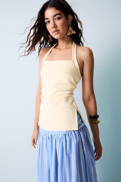 Slim Fit Halter Neck Top
