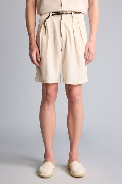 Baggy Fit Pleated Shorts (3)