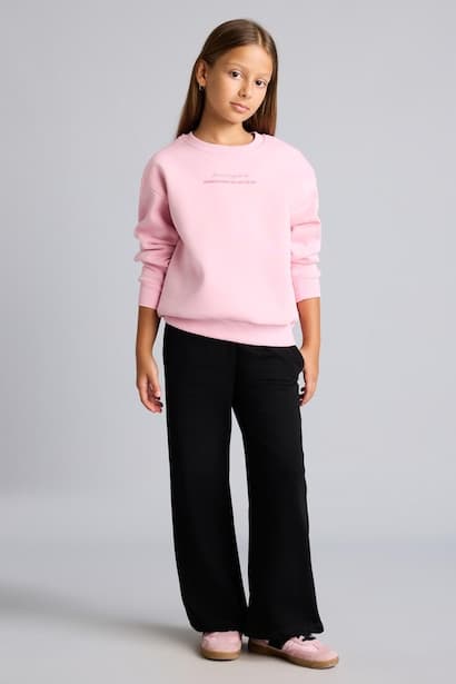 Girl Wide Leg Sweatpants Trousers