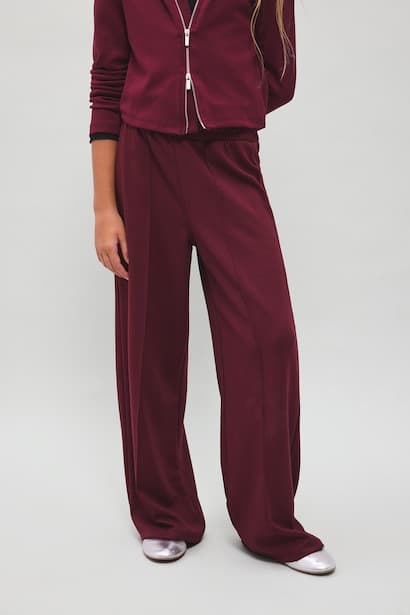 Girl Wide Leg Modal Elastic Waist Sweatpants (3)