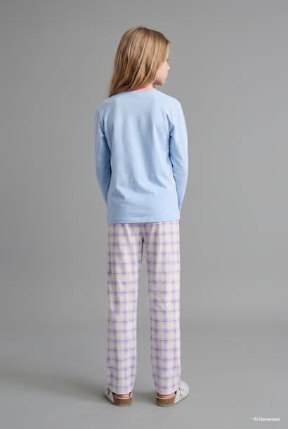 Girl 2 Piece Pyjama Set Homewear (٤)