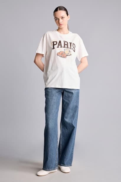 High Waist Straight Fit Trousers Jeans (٣)