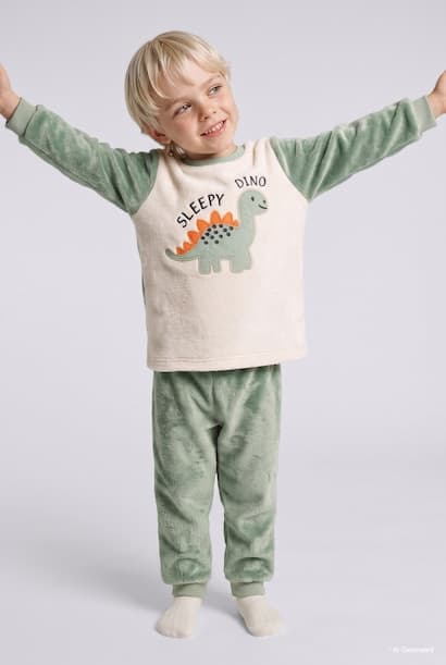 Baby Boy Dinosaur Print 2 Piece Pyjama Set Homewear