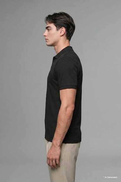 Regular Fit Short Sleeve Polo T-Shirt (٤)