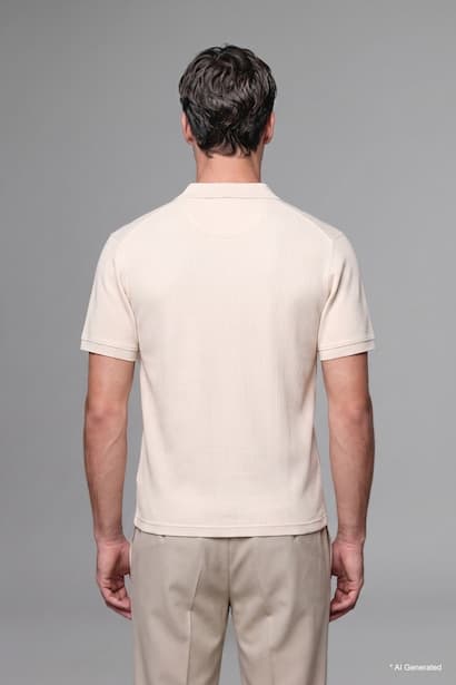 Regular Fit Short Sleeve Polo T-Shirt (٣)