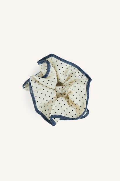 Woman Polka Dot Hair Tie Hair Accessories (٤)