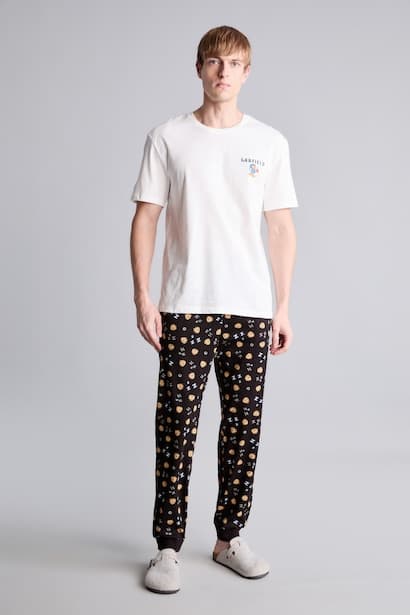 Garfield New Regular Fit 2 Piece Pyjama Set Homewear