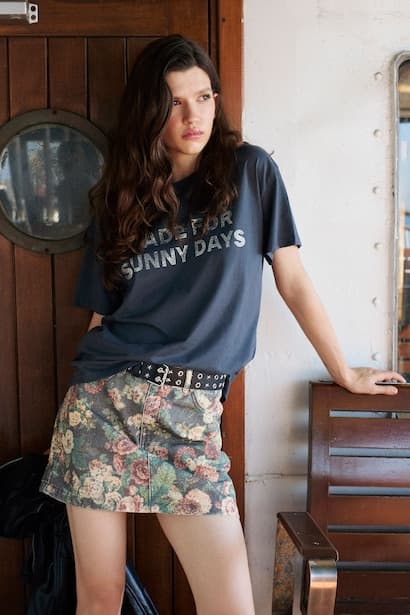 100% Cotton Oversize Printed T-Shirt