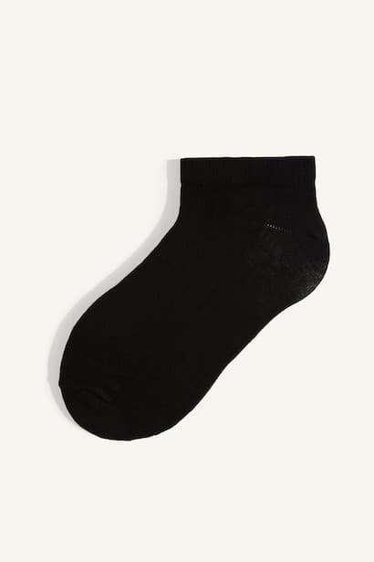 Man Textured Cotton 5 Piece Socks Bobby Socks (٣)