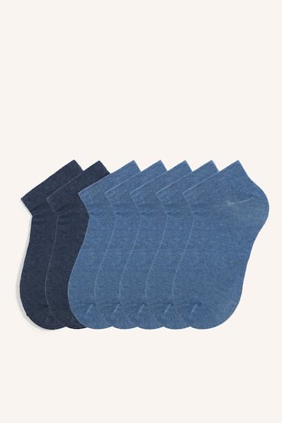 Man 7 Piece Cotton Blend Socks Bobby Socks