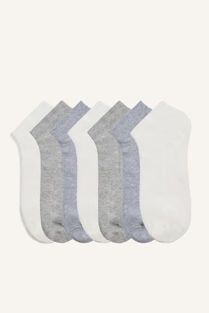 7 piece Cotton Short Socks Bobby Socks
