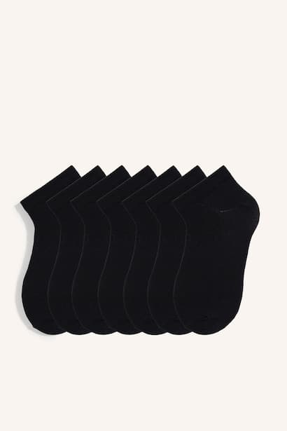Man Cotton Ankle 7 Piece Socks Bobby Socks