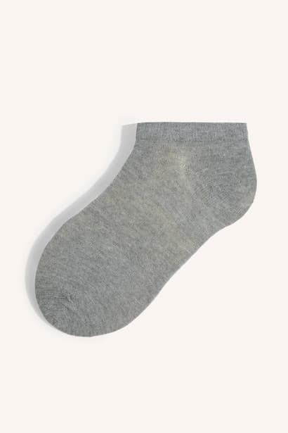 Woman 7 Piece Cotton Textured Socks Bobby Socks (٣)