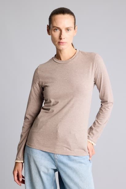 Slim Fit Basic Crew Neck Long Sleeve Tunic (3)