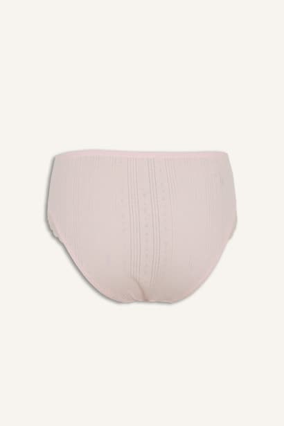 2-Pack Lace Details 100% Cotton Briefs Underwear (٣)