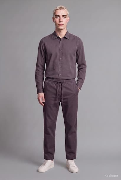 Regular Fit Button-Up Long Sleeve Shirt