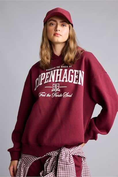 Oversize Printed Heavyweight Hoodie Sweatshirt (٤)