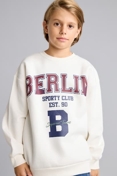 Boy Overshirt Fit Sweatshirt