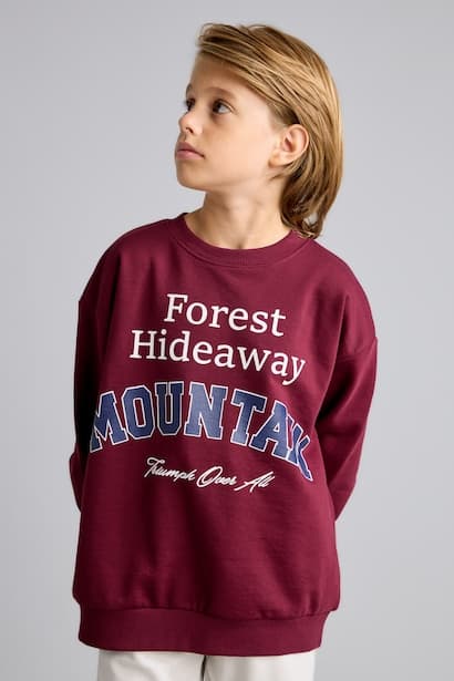 Boy Overshirt Fit Sweatshirt (3)