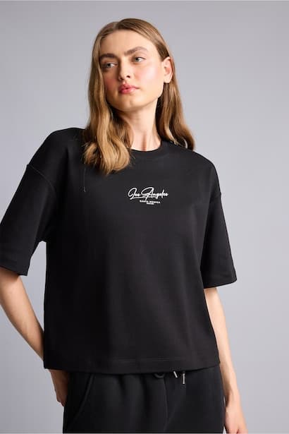 Relax Fit Crew Neck Short Sleeve T-Shirt (٣)