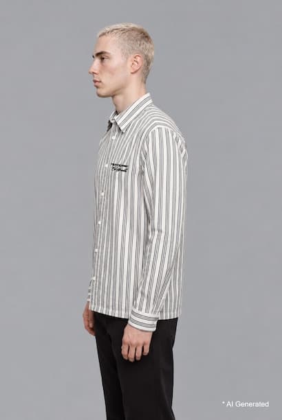 Boxy Fit Crinkle Long Sleeve Shirt (3)