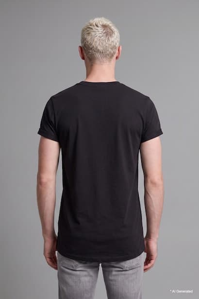 Long Fit Short Sleeve T-Shirt (٤)