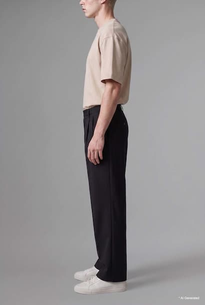 Pleated Barrel Trousers with Belt (4)