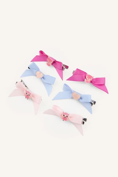 Baby Girl 6 Piece Bow Detail Hair Clips (3)