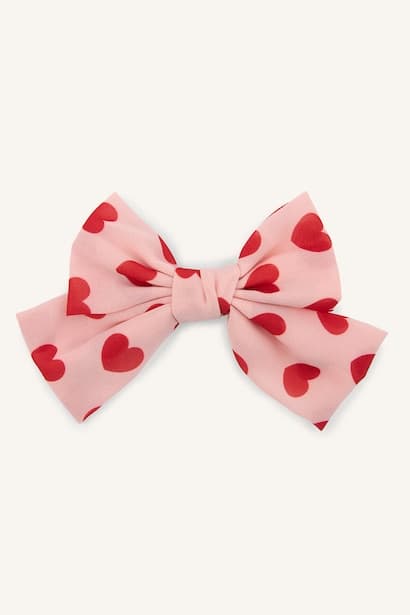 Baby Girl Heart Patterned Bow Hair Clips Toys