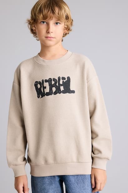 Boy Oversize Crew Neck Sweatshirt
