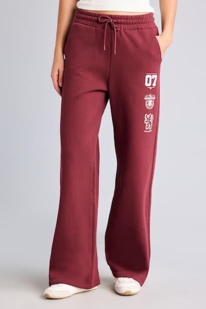 Wide Leg Thick Harry Potter Printed Sweatpants Trousers (٣)