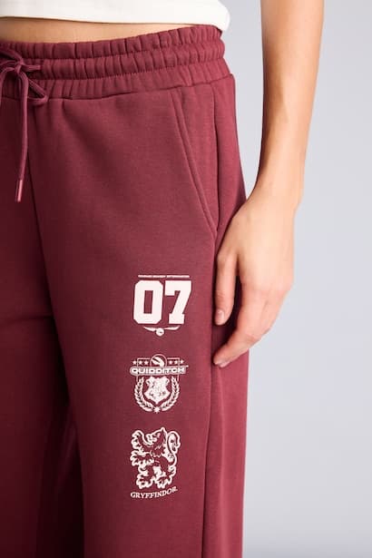 Wide Leg Thick Harry Potter Printed Sweatpants Trousers (٤)