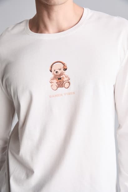 2-Piece 100% Cotton Printed Long Sleeve Pyjama Set (3)