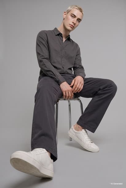 Regular Fit Ultra-Soft Straight Leg Classic Trousers (٤)