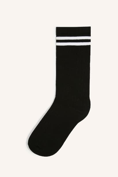 Girl Cotton Below Knee 2 Piece Socks (٣)