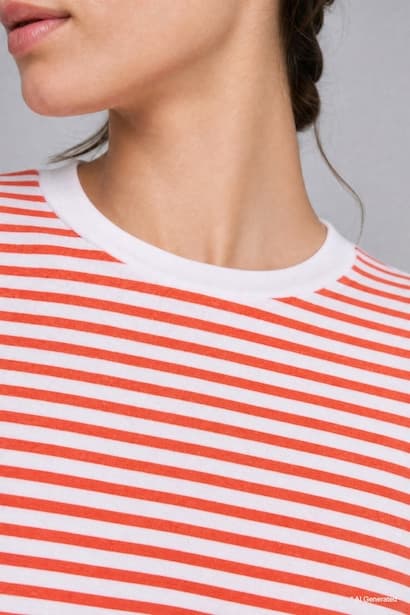 Standard Fit Crew Neck Striped T-Shirt (٤)