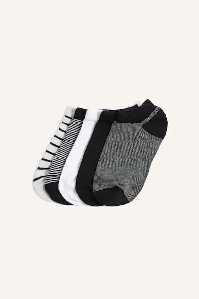 Boy 5 Piece Cotton Ankle Socks