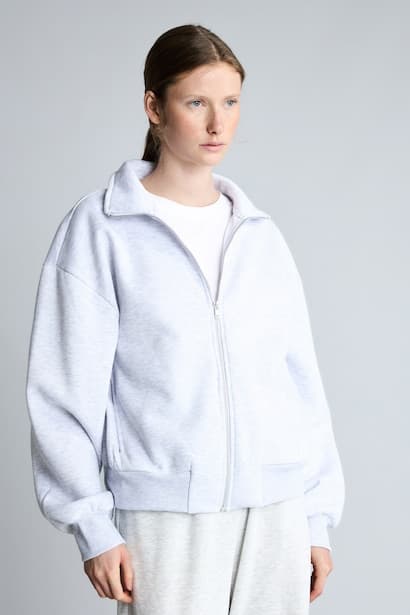 Regular Fit Mock Neck Zip-Up Sweatshirt (3)
