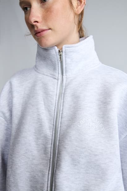 Regular Fit Mock Neck Zip-Up Sweatshirt (4)